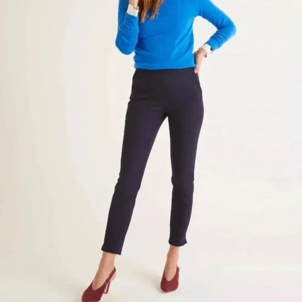 Boden Women’s US 8R Navy Blue Bath Bi-Stretch 7/8 Trousers Pants size 8P